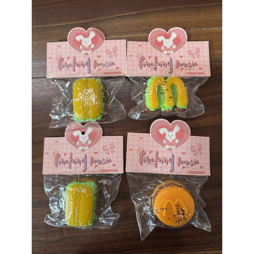 Taba Squishes inspired by "McDonald's"  - Set Of 4